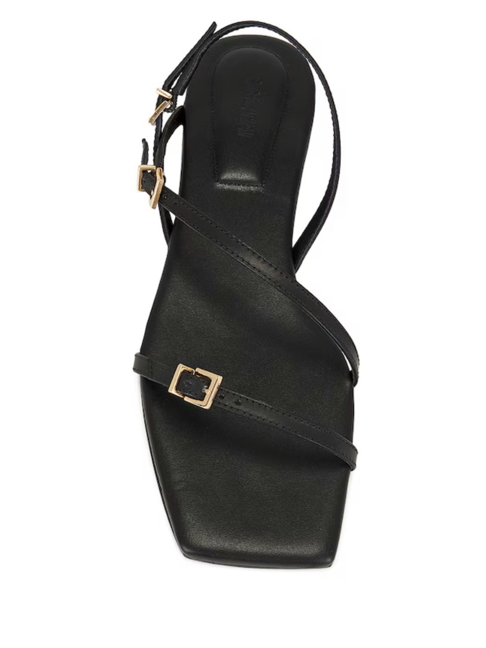 Simkhai 37 Carey Black Leather Slingback Sandals Strappy